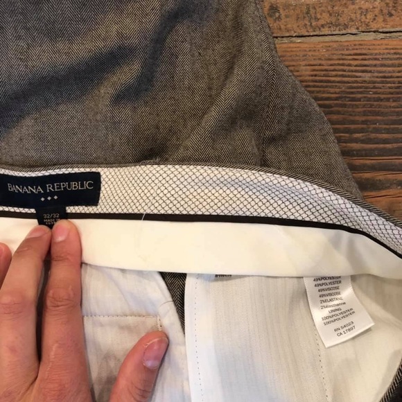 Banana Republic herringbone slacks - Picture 3 of 3